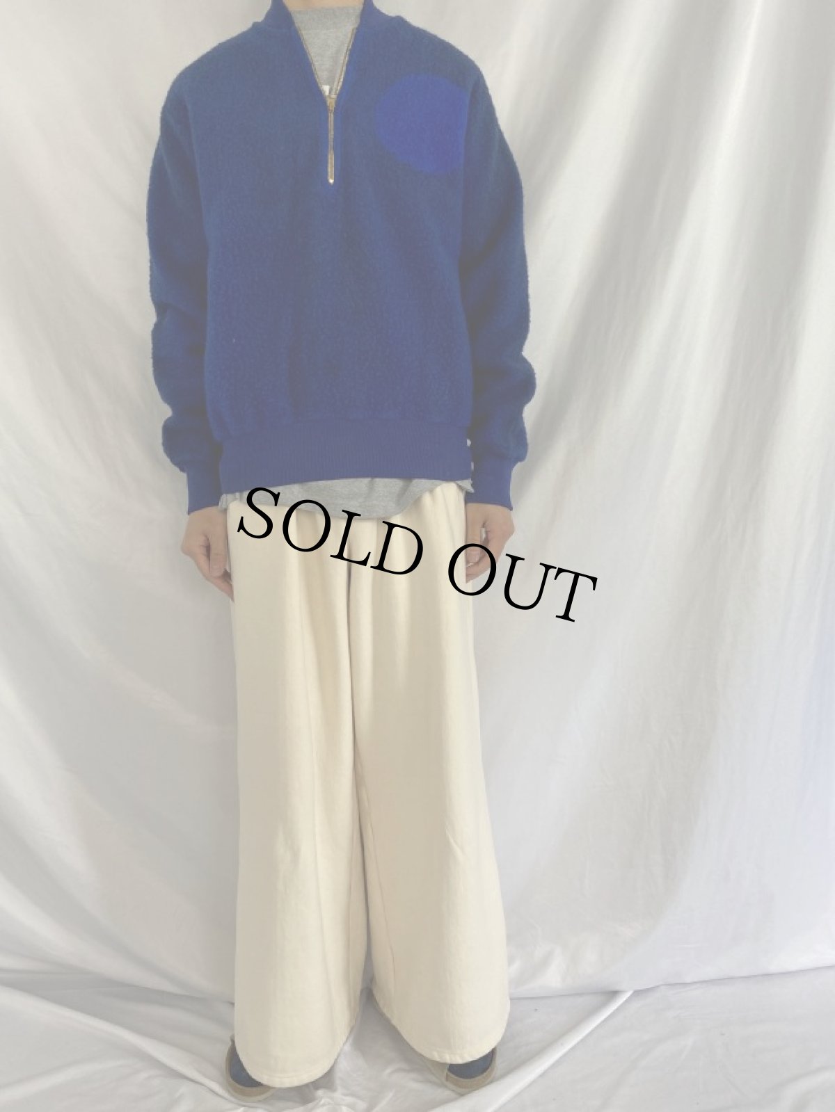 画像2: 50's McGREGOR USA製 "NAF MONTEREY" ハーフジップ フリースジャケット 40 (2)