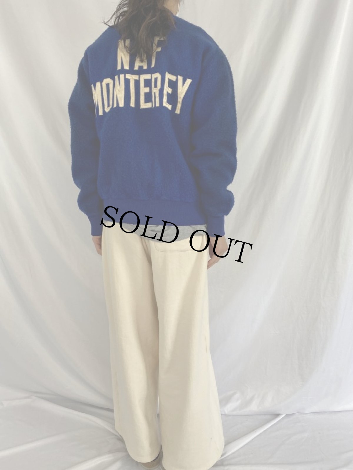 画像4: 50's McGREGOR USA製 "NAF MONTEREY" ハーフジップ フリースジャケット 40 (4)