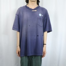 画像3: 90's AT&T  情報通信企業 ロゴプリントTシャツ NAVY 2XL (3)