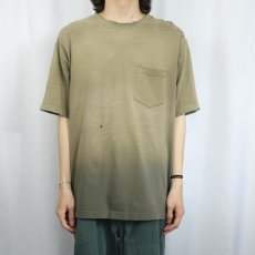 画像2: 90's〜 ROUNDTREE&YORKE 無地ポケットTシャツ L (2)
