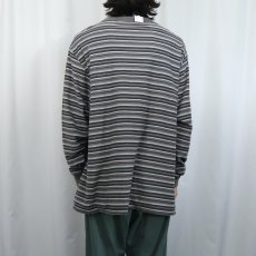 画像3: 90's LANDS' END "SUPER T" マルチボーダー柄 ロンT XL (3)