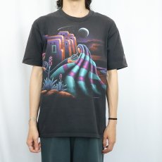 画像3: 90's HABITAT XCIV USA製 "Colorado" アートプリントTシャツ BLACK L (3)