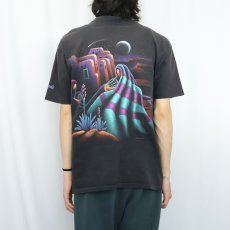 画像4: 90's HABITAT XCIV USA製 "Colorado" アートプリントTシャツ BLACK L (4)
