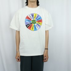 画像2: 90's Califon Productions, Inc. USA製 "Wheel of Fortune" テレビ番組 プリントTシャツ XL (2)