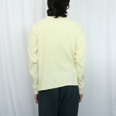 画像3: 80〜90's Eddie Bauer 猫目ボタン ヘンリーネックロンＴ (3)