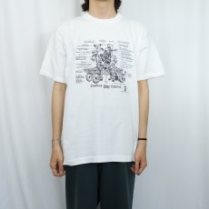 画像2: 90's Moran Associates, Inc. USA製 "Cowboy after O.S.H.A." イラストプリントTシャツ XL (2)