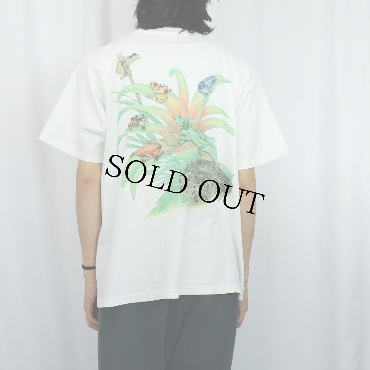 画像3: 90's KONDA-MAZZOTTA カエルプリントTシャツ (3)