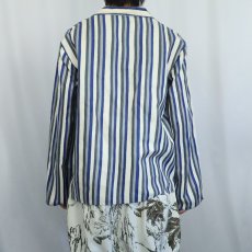 画像3: マルチストライプ柄 コットンパジャマシャツ SIZE50 (3)
