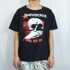 画像2: BARRICADA "LA TIERRA ESTA SORDA" ロックバンド アルバムプリントTシャツ BLACK XL (2)