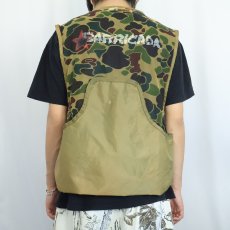画像3: 70's SAFTBAK ダックハンターカモ柄 メッシュハンティングベスト M (3)