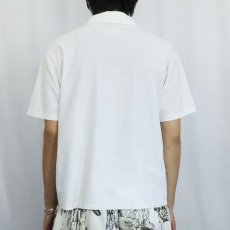 画像3: 90's USA製 "CLASS OF '56 LATIN" コットン×ポリエステルポロシャツ L (3)