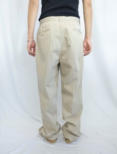 画像3: POLO Ralph Lauren "POLO CHINO" 2タック コットンチノトラウザーズ W33 (3)