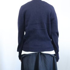 画像3: 60's LORD JEFF USA製 アルパカニットカーディガン NAVY M (3)