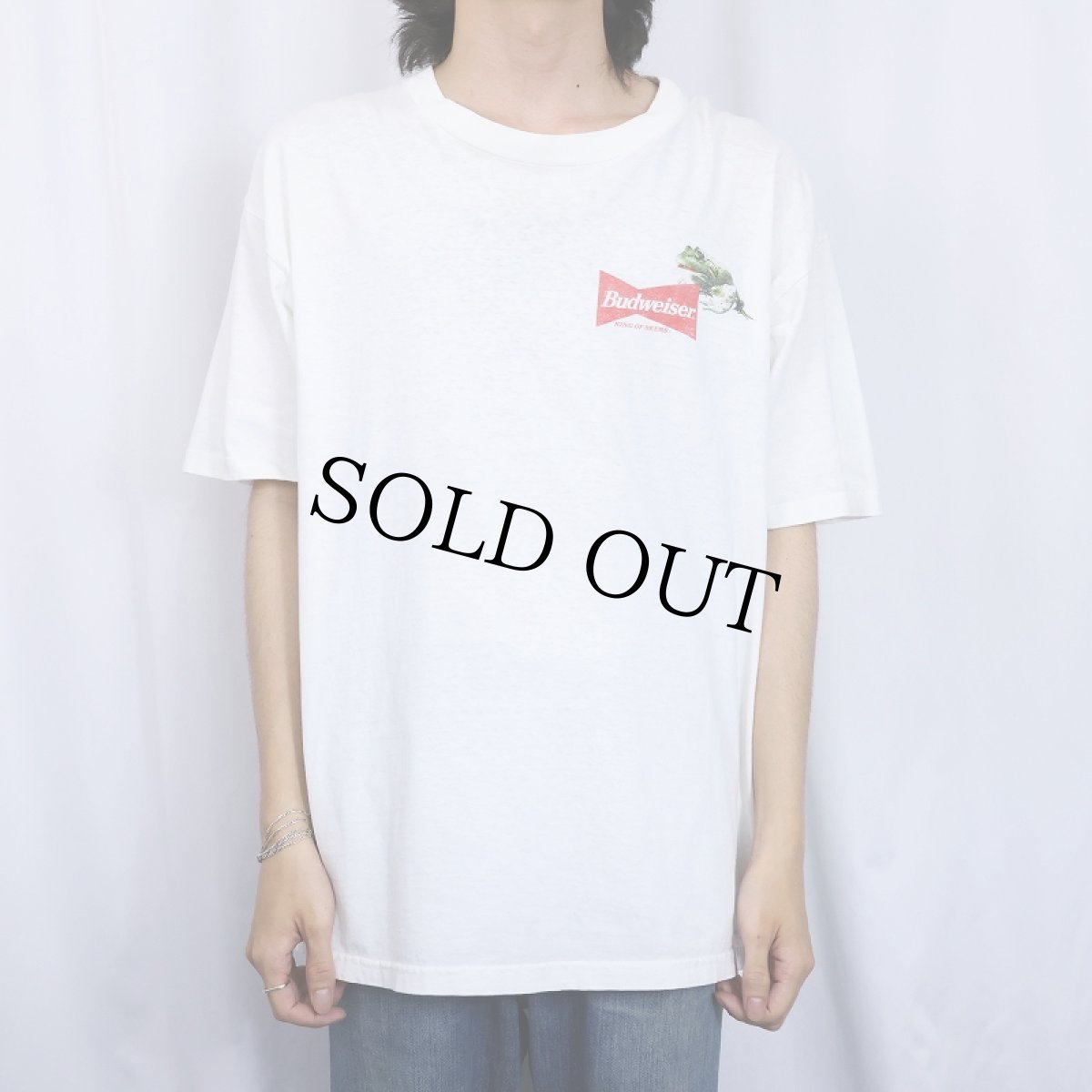 画像3: 90's Budweiser USA製 "YOUR PAD OR MINE?" ビールメーカープリントTシャツ XL (3)