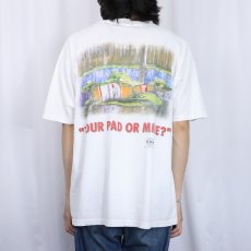 画像4: 90's Budweiser USA製 "YOUR PAD OR MINE?" ビールメーカープリントTシャツ XL (4)