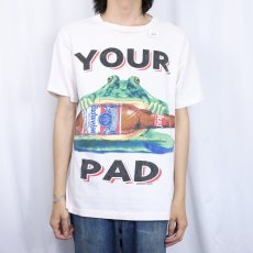 画像3: 90's Budweiser "YOUR PAD OR MINE?" ビールメーカープリントTシャツ XL (3)