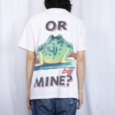 画像4: 90's Budweiser "YOUR PAD OR MINE?" ビールメーカープリントTシャツ XL (4)