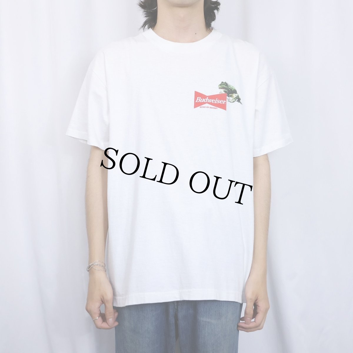 画像3: 90's Budweiser USA製 "Y-E-E-HA!" ビールメーカープリントTシャツ L (3)