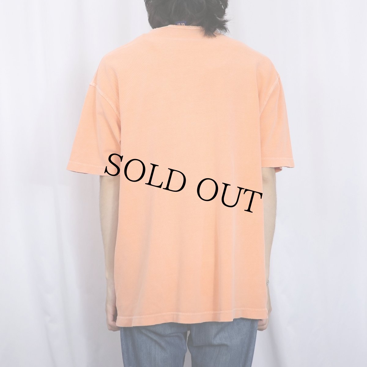 画像3: 90's GAP オーバーダイ ヘンリーネックTシャツ L (3)
