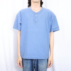 画像2: 90's ONEITA USA製 ヘンリーネックTシャツ L (2)
