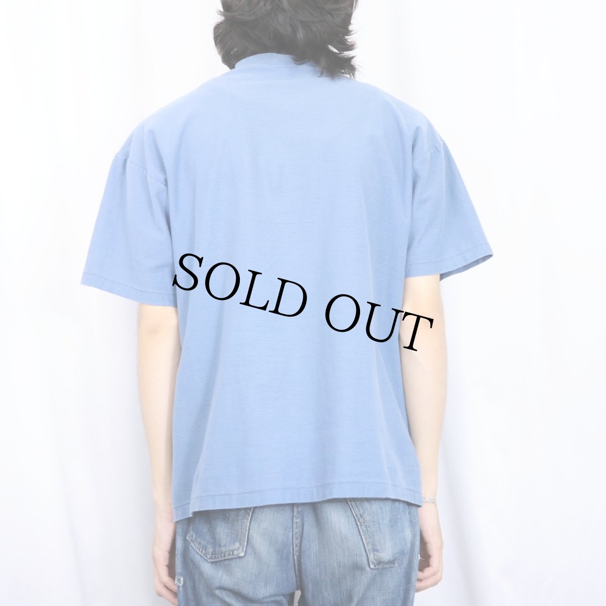 画像3: 90's ONEITA USA製 ヘンリーネックTシャツ L (3)