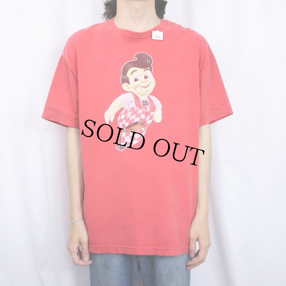 画像2: 2000's Big Boy USA製 レストランチェーン キャラクタープリントTシャツ XL (2)