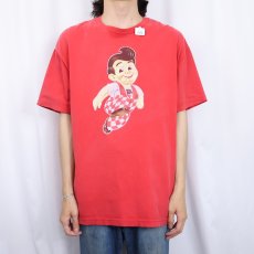 画像2: 2000's Big Boy USA製 レストランチェーン キャラクタープリントTシャツ XL (2)