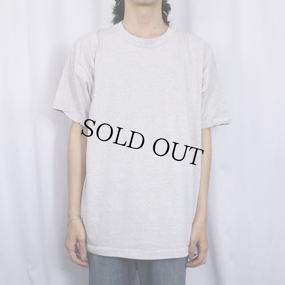 画像2: 90's FRUIT OF THE LOOM USA製 無地Tシャツ XXL (2)