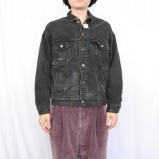 画像2: 80〜90's Levi's ブランケットライナー ブラックデニムジャケット (2)
