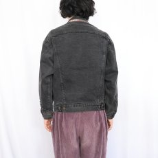 画像3: 80〜90's Levi's ブランケットライナー ブラックデニムジャケット (3)