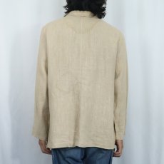 画像3: REAL CLOTHES by Saks Fifth Avenue リネンシャツジャケット (3)