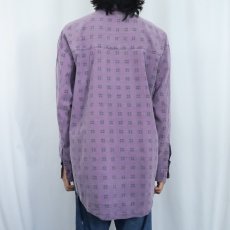 画像3: 90's〜 SHAH SAFARI 総柄 コットンシャツ XL (3)