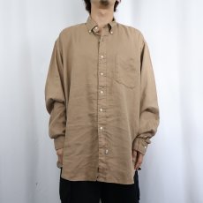 画像2: 90's Ralph Lauren リネンボタンダウンシャツ XL (2)