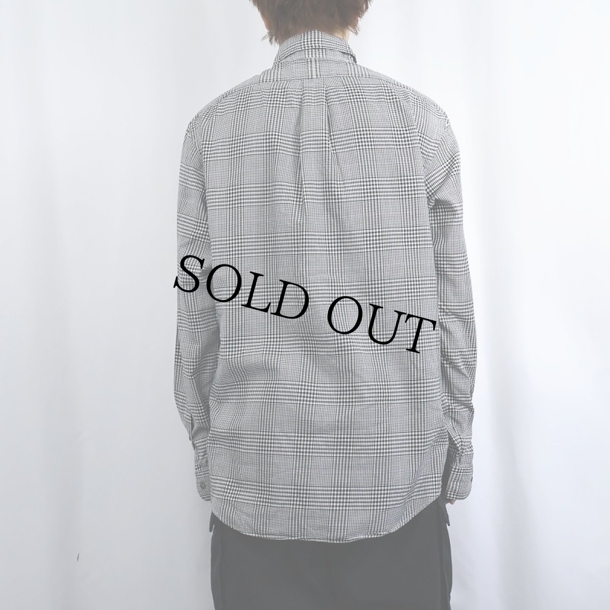 画像3: Ralph Lauren "CLASSIC FIT Fine Two-Ply 100's" グレンチェック柄 コットンボタンダウンシャツ L (3)