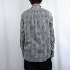 画像3: Ralph Lauren "CLASSIC FIT Fine Two-Ply 100's" グレンチェック柄 コットンボタンダウンシャツ L (3)