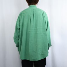 画像3: Ralph Lauren "CLASSIC FIT" ロゴ刺繍 リネン×コットンボタンダウンシャツ XXL (3)