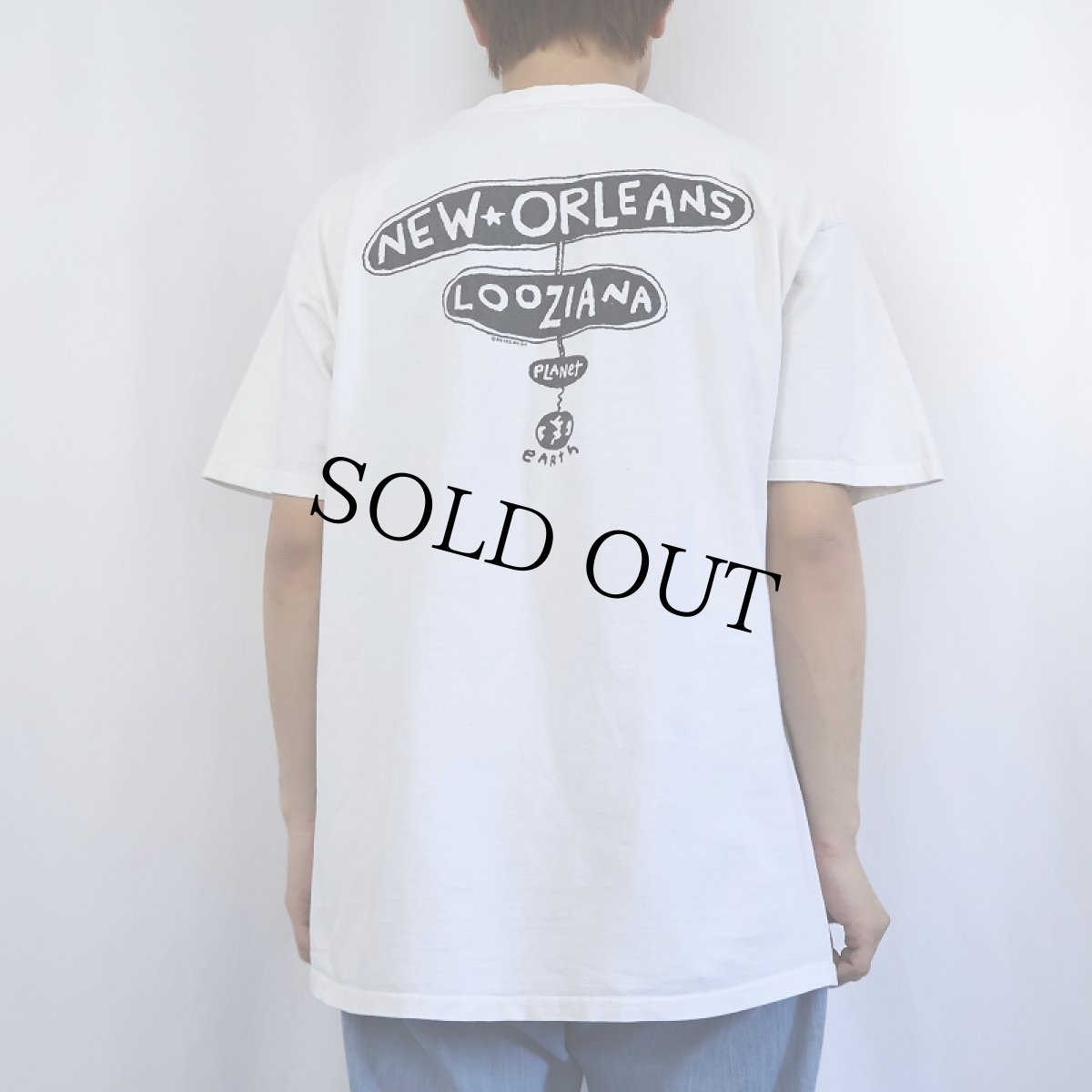 画像3: 90's BIG HED "YOU'RE MAKIN ME CRAZY" アートプリントTシャツ L (3)