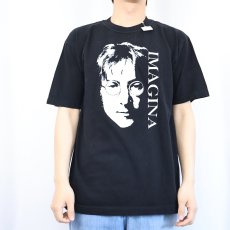 画像2: 90's JOHN LENNON USA製 "IMAGINE" ミュージシャンプリントTシャツ L (2)