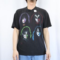 画像2: 90's KISS USA製 ハードロックバンドTシャツ L (2)