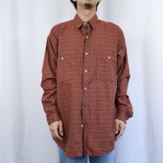 画像2: 2000's Patagonia "ORGANIC COTTON" チェック柄コットンシャツ L (2)