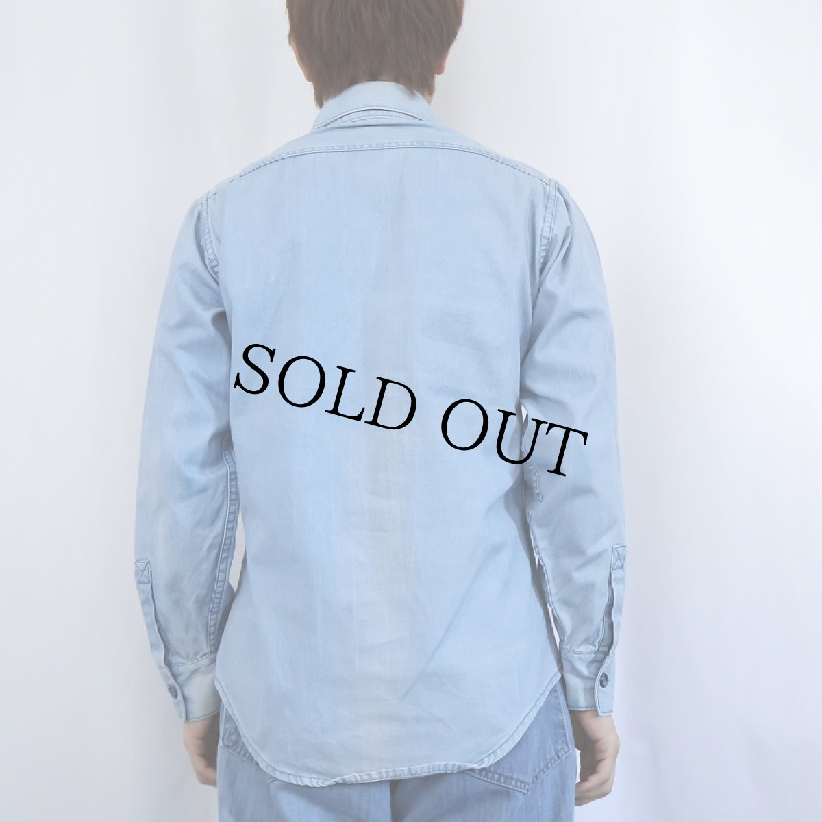 画像3: 70's Patagonia デカタグ コットンワークシャツ XL (3)