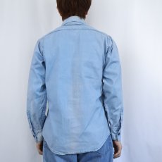 画像3: 70's Patagonia デカタグ コットンワークシャツ XL (3)