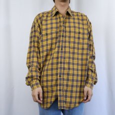 画像2: 90~2000's patagonia "ORGANIC COTTON" チェック柄コットンシャツ (2)