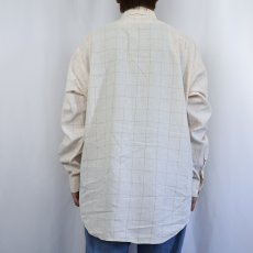 画像3: POLO Ralph Lauren "LOWELL SPORT" チェック柄 コットン×リネンシャツ L (3)