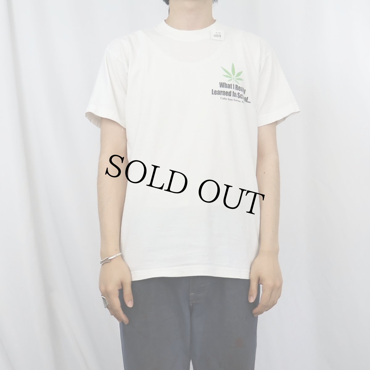 画像2: "What I Really..." ガンジャプリントTシャツ (2)