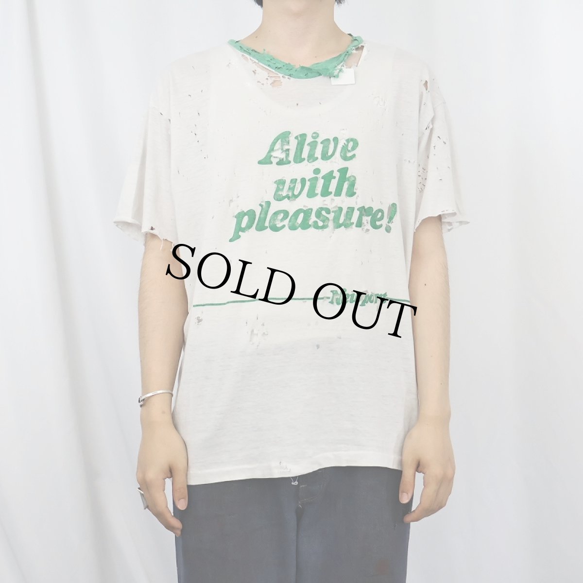 画像2: Newport  タバコ企業 プリントリンガーTシャツ (2)