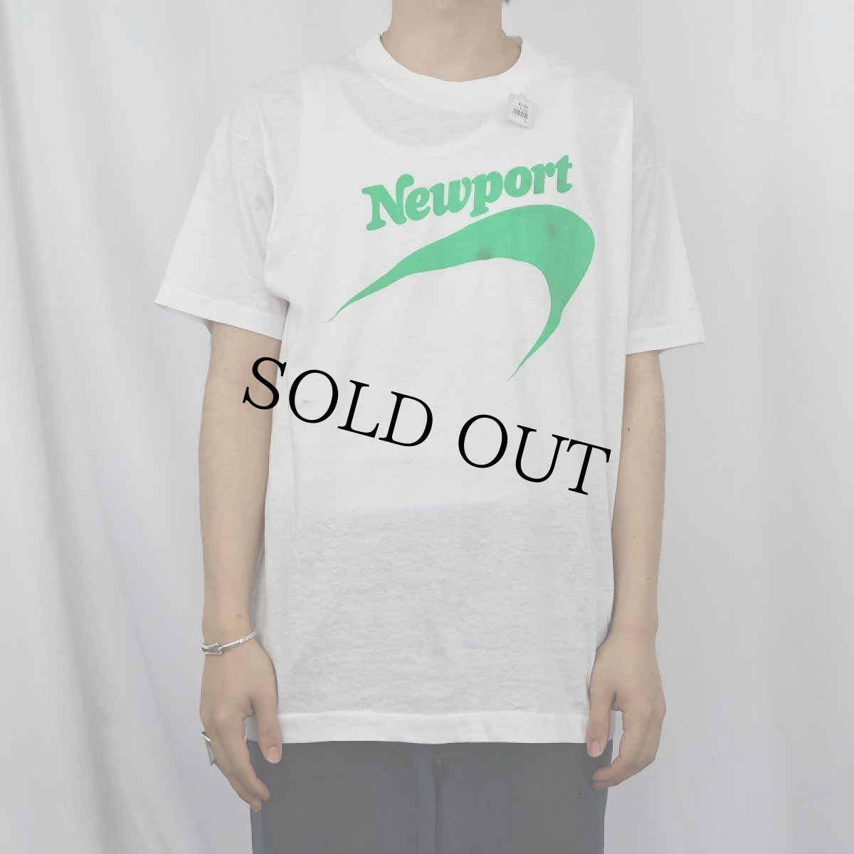 画像2: 80〜90's Newport USA製 ロゴプリントTシャツ L (2)