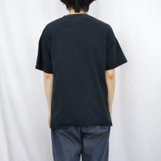 画像3: 90's ガンジャ×星条旗 プリントTシャツ BLACK XL (3)