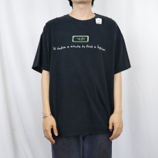 画像2: 90's "It takes a minute..." ガンジャプリントTシャツ BLACK XL (2)