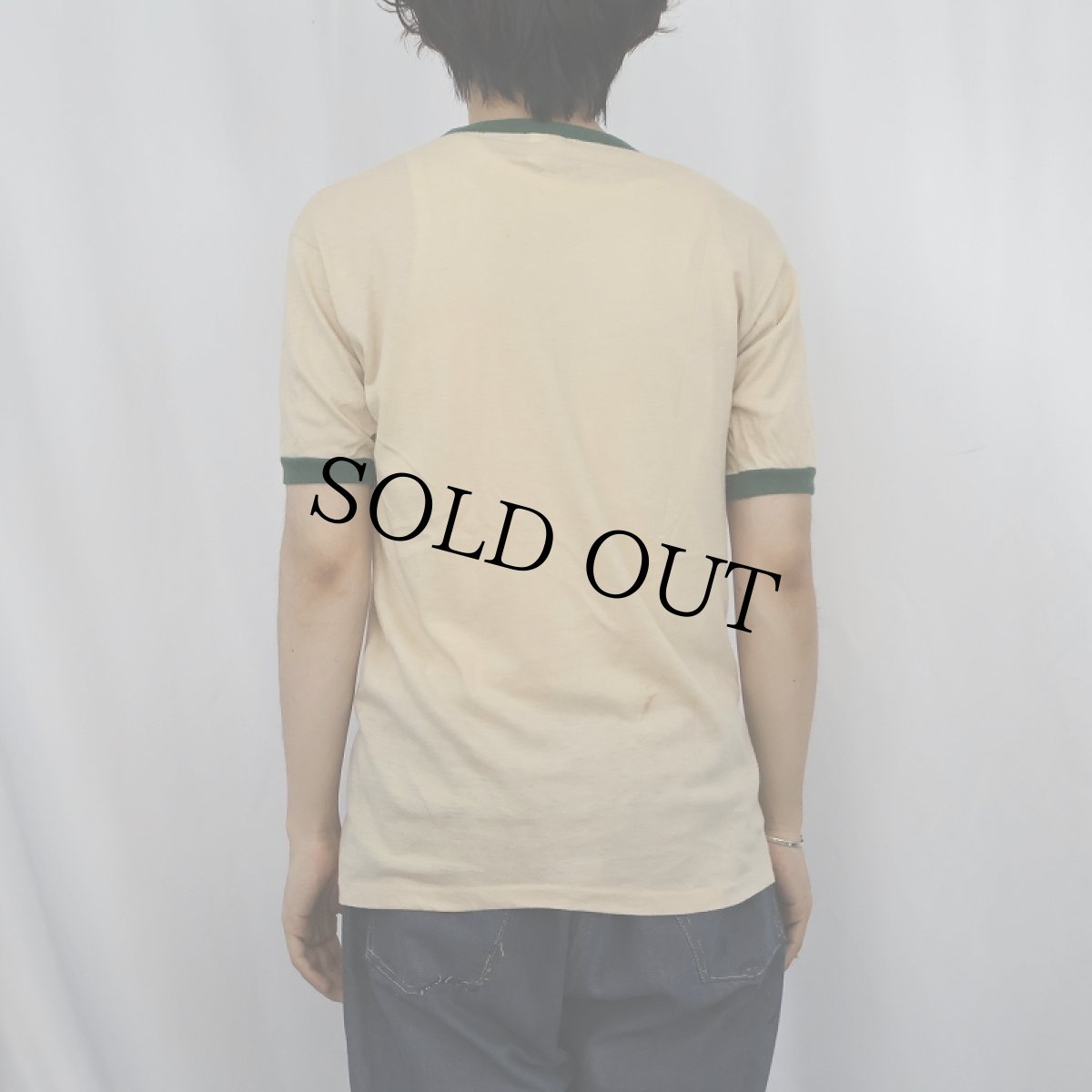 画像3: 80's CAMEL USA製 タバコ企業 プリントリンガーTシャツ L (3)